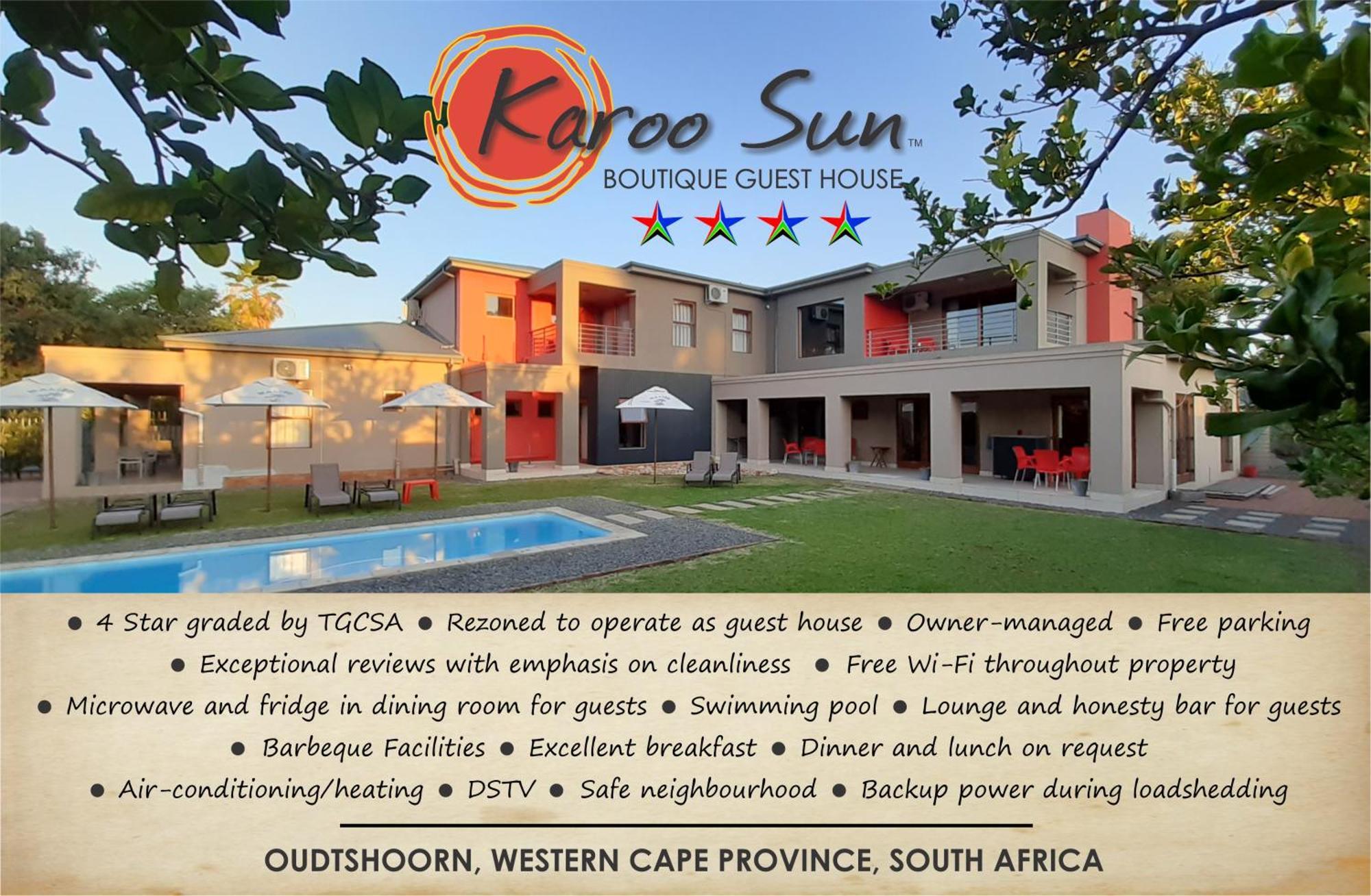 Karoo Sun Boutique Guest House Oudtshoorn Exterior foto